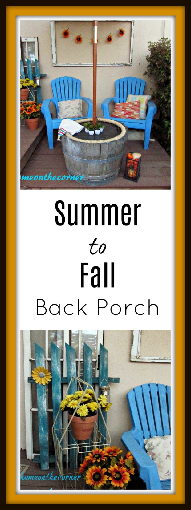 Summer to fall Back Porch Title