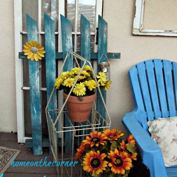 Transitional Back Porch Flowers 2015