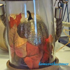 2015 Home Tour Fall Glittery Pumpkin