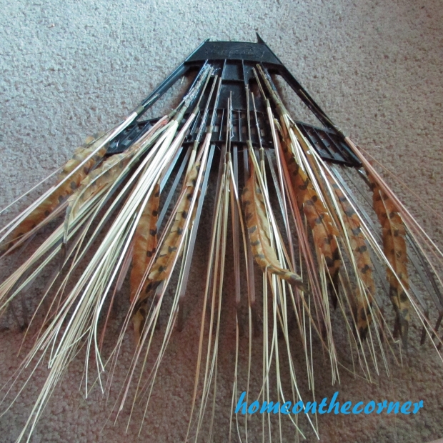 Fall Rake Makeover Feathers