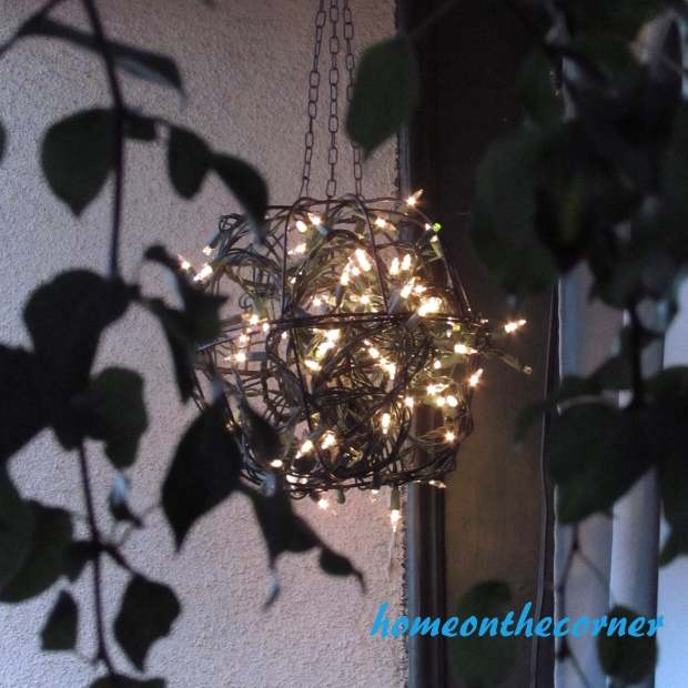 Outdoor Hanging Plant basket light