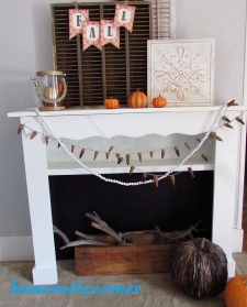 Faux Fireplace Reveal