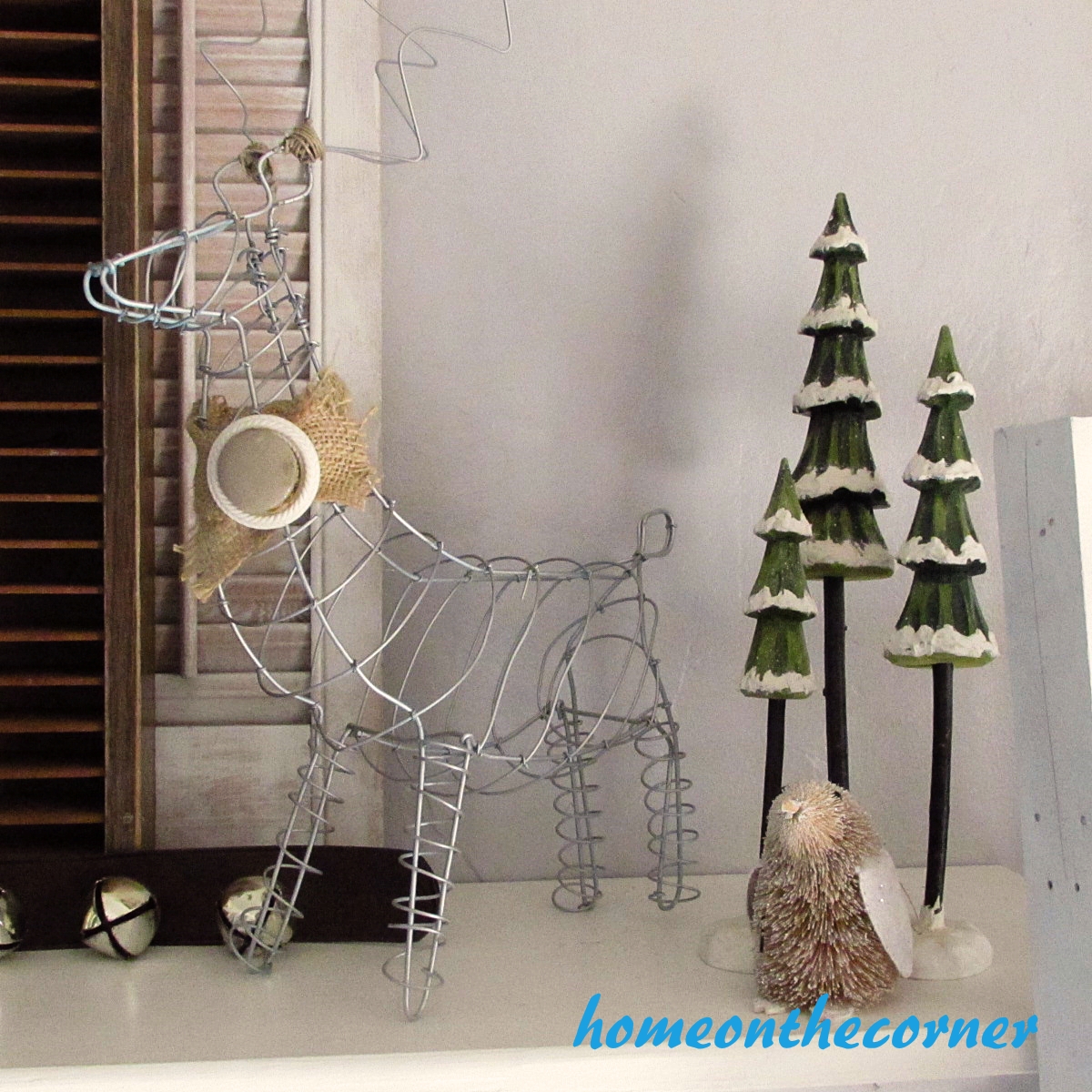 Christmas Fireplace 2015 Deer