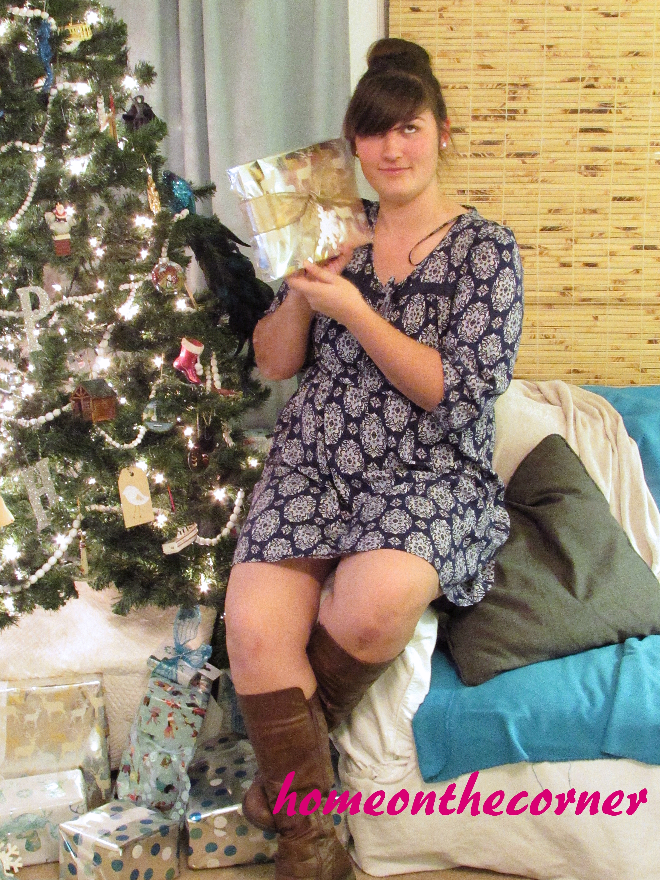 Fashion 2015 Lauren Blue Dress and Boots