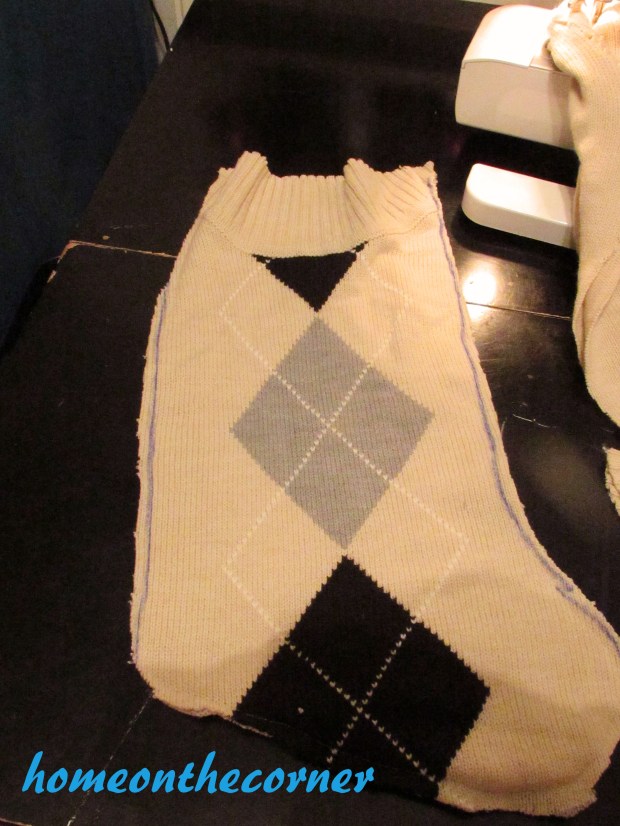 Sweater Stocking Tutorial Inside Out