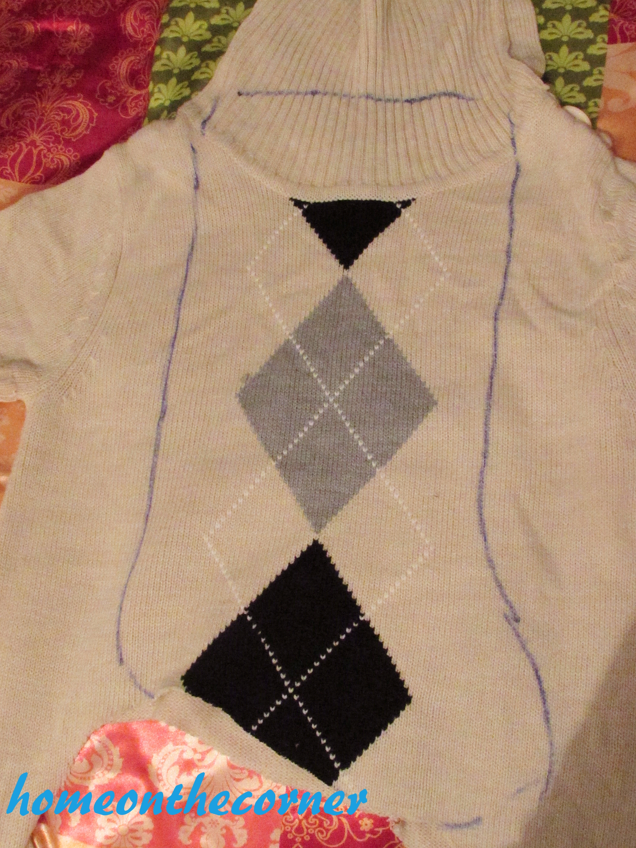Sweater Stocking Tutorial Outline