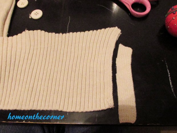 Sweater Stocking Tutorial Ribbing