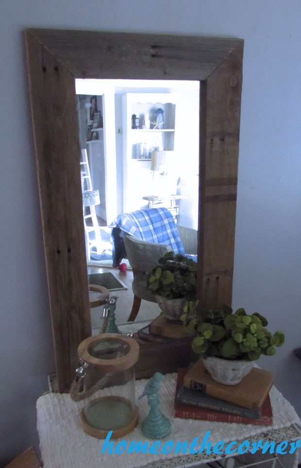 pallet wood mirror styled