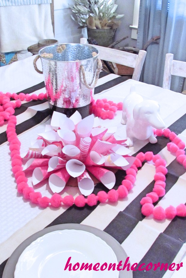 Pink Paper Wall Flower Final 1