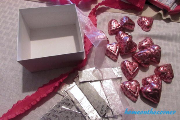 silver gum covered candy box