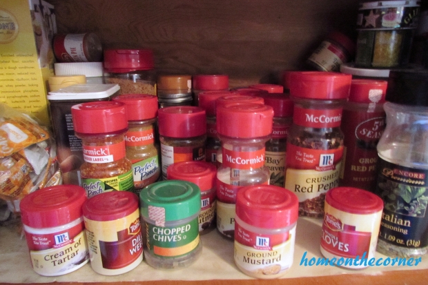 spice organizer cabinet of spices