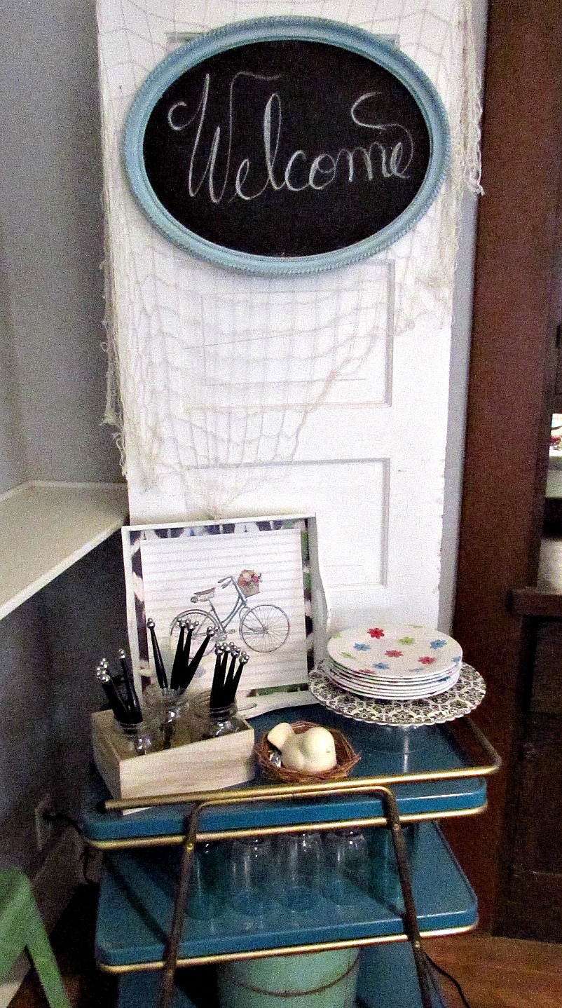 dining room refresh welcome door