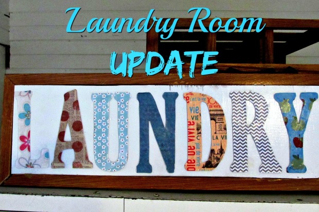 Laundry room letter sign title