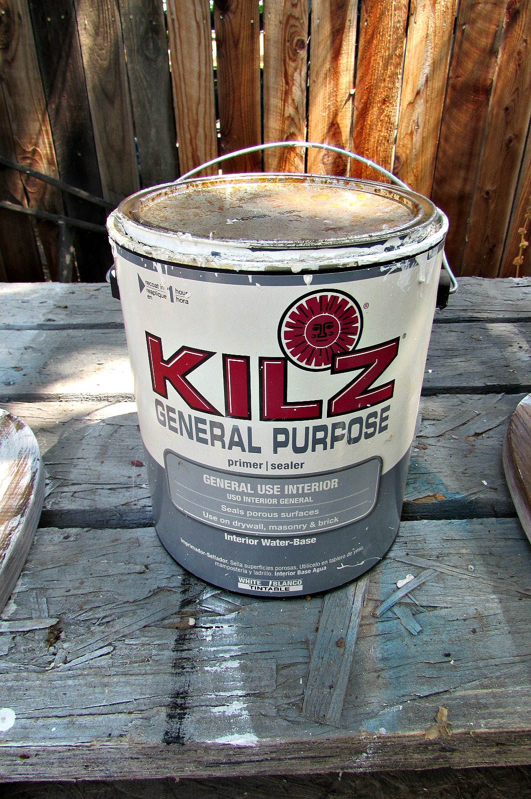 kitchen chair makeover Kilz pimer