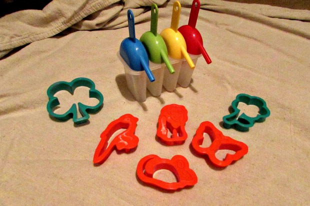 popsicle makers and cookie cutters