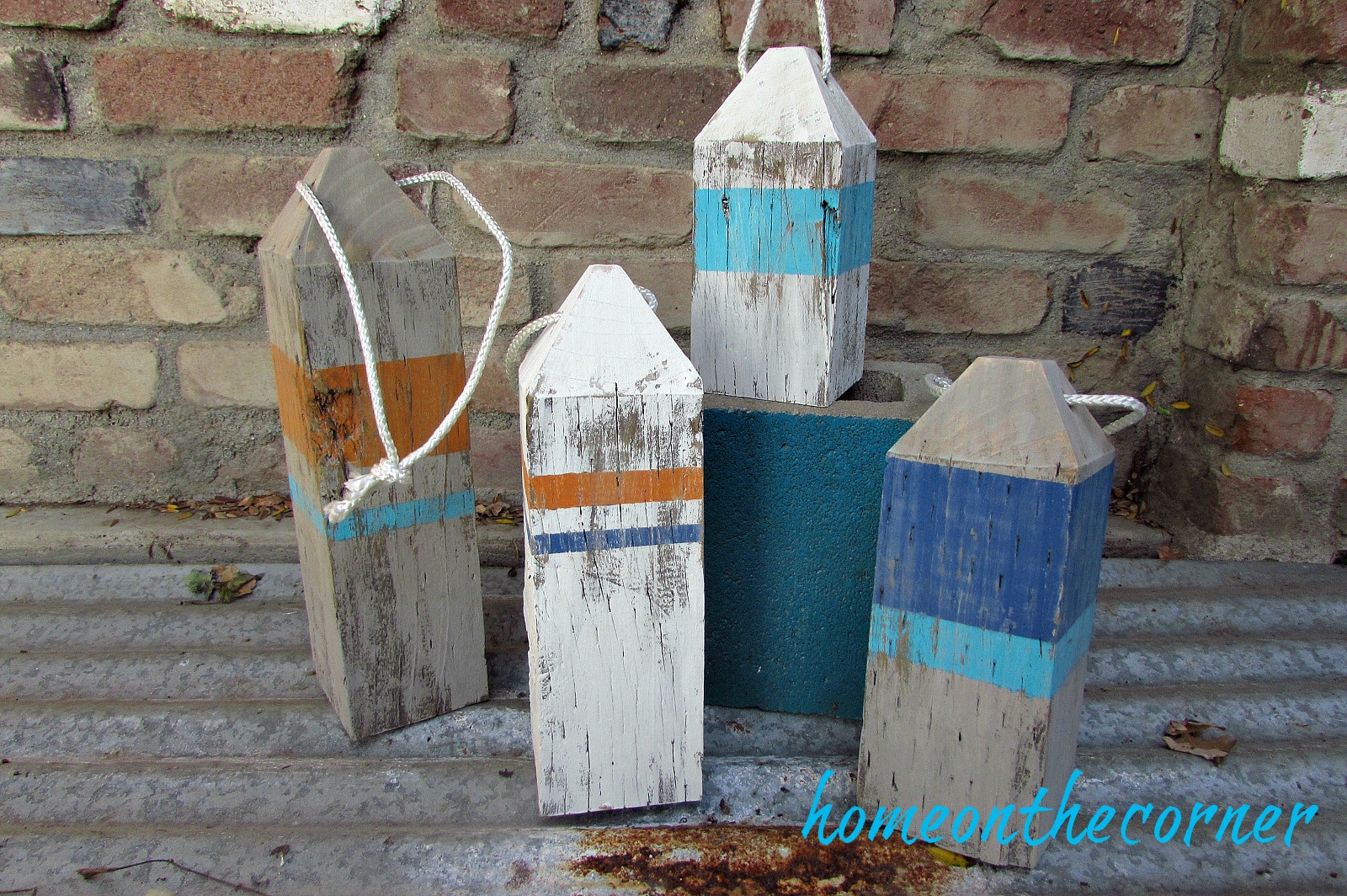 ocean wooden buoys
