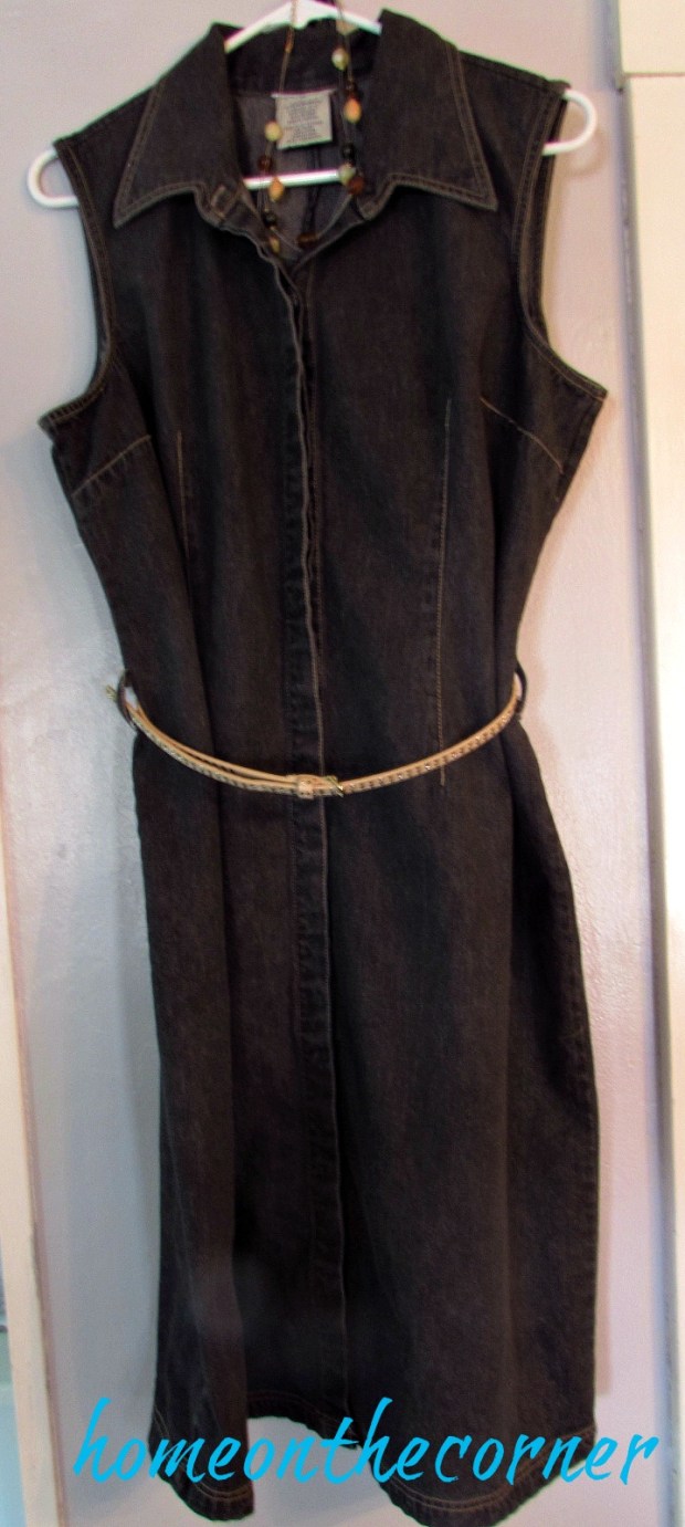 black-denim-dress