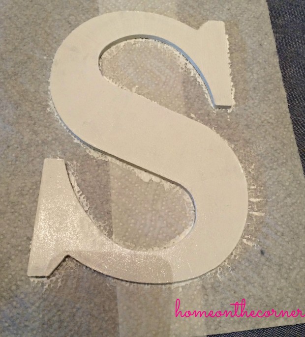 Flower Wreath White Letter