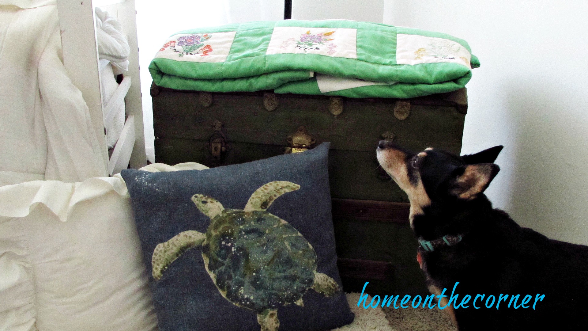 great grandma old travel trunk