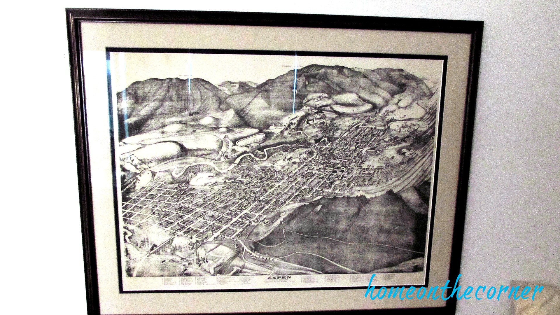 great grandma wooden trunk aspen map