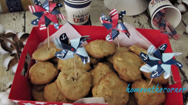 patriotic cookies with pinwheels