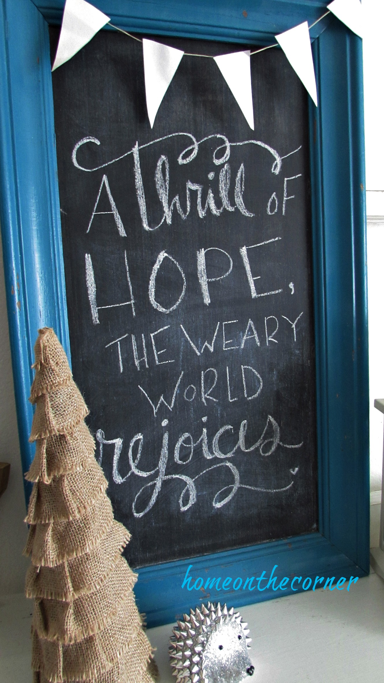 christmas 2017 beach decor chalkboard a thrill of hope