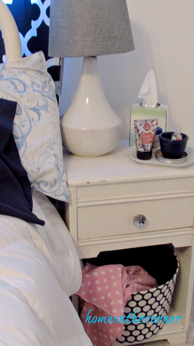 Christmas Guest Room Side Table