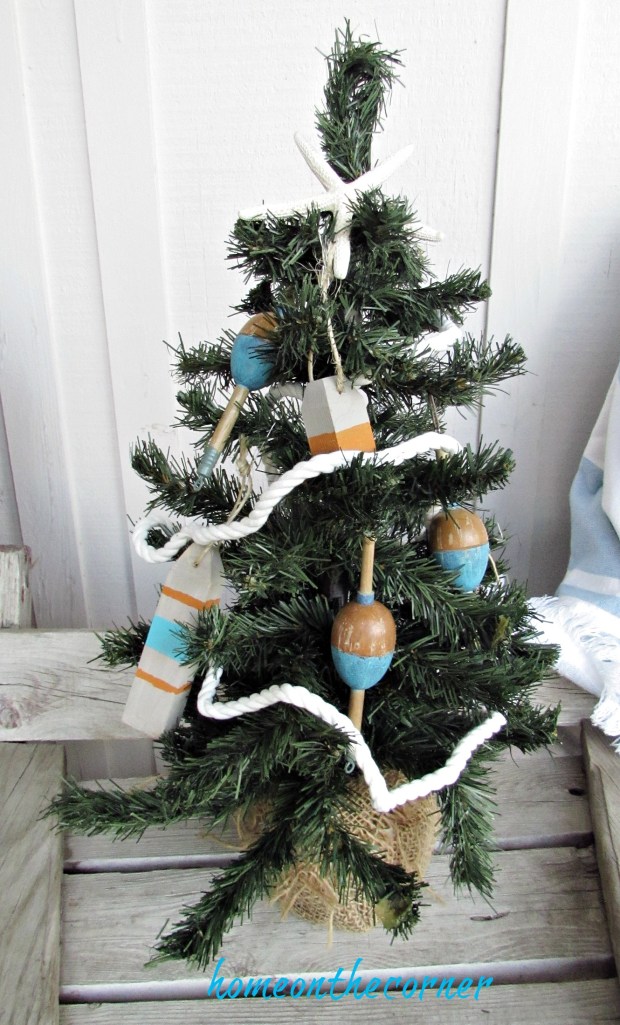Christmas Wooden Buoy Ornament
