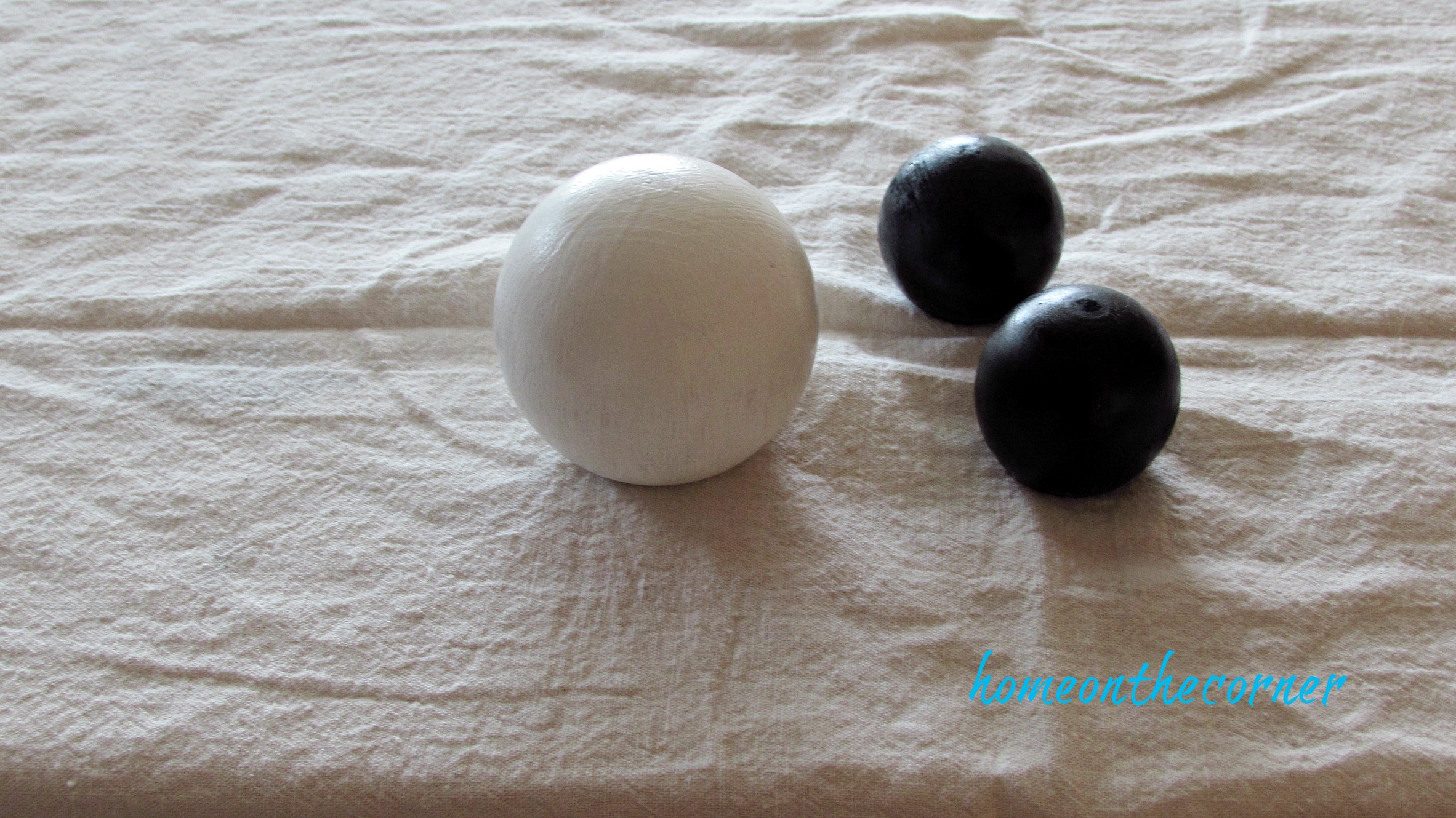 minnie mouse wooden ball ornament black ears