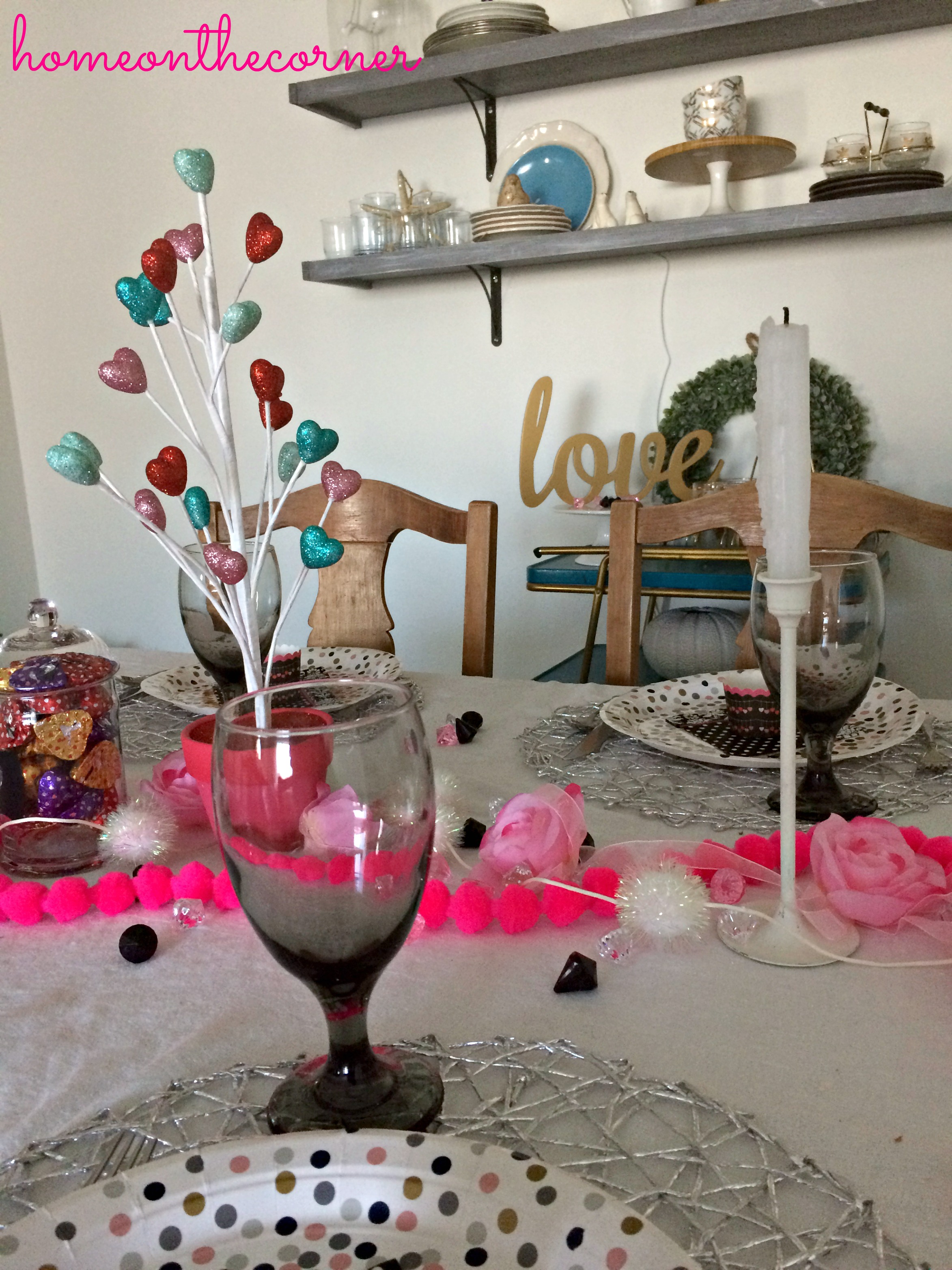 Valentine's Day Tablescape Across