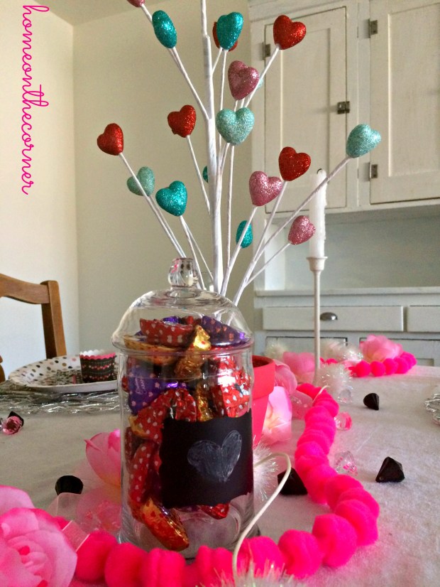 Valentine's Day Tablescape Center