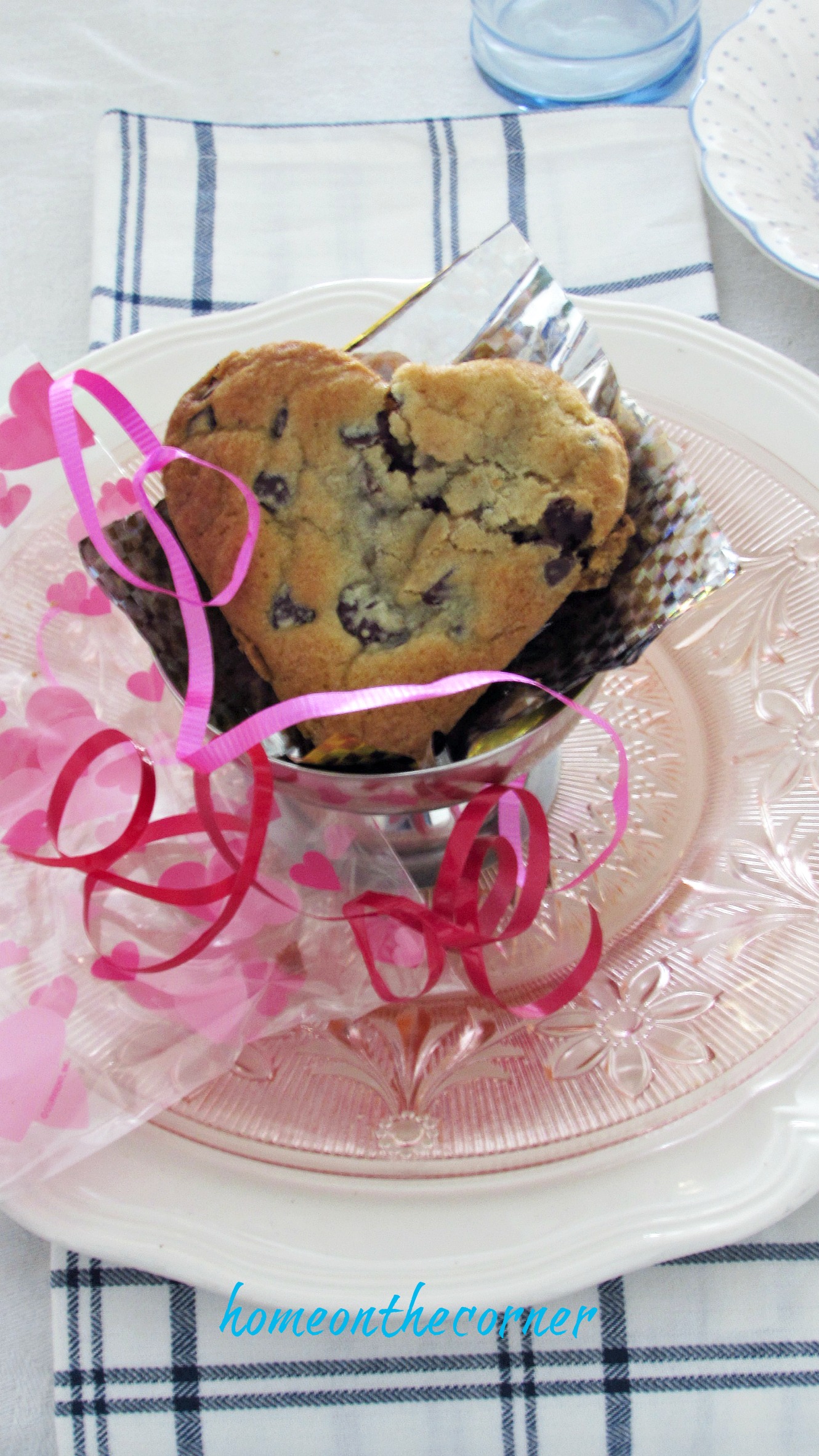 valentine spring tablescape heart treat place setting