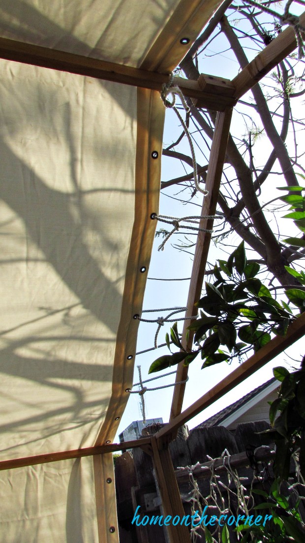 backyard gazebo canvas roof