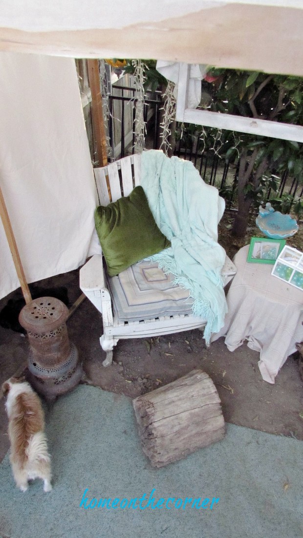 backyard gazebo pillows, blankets