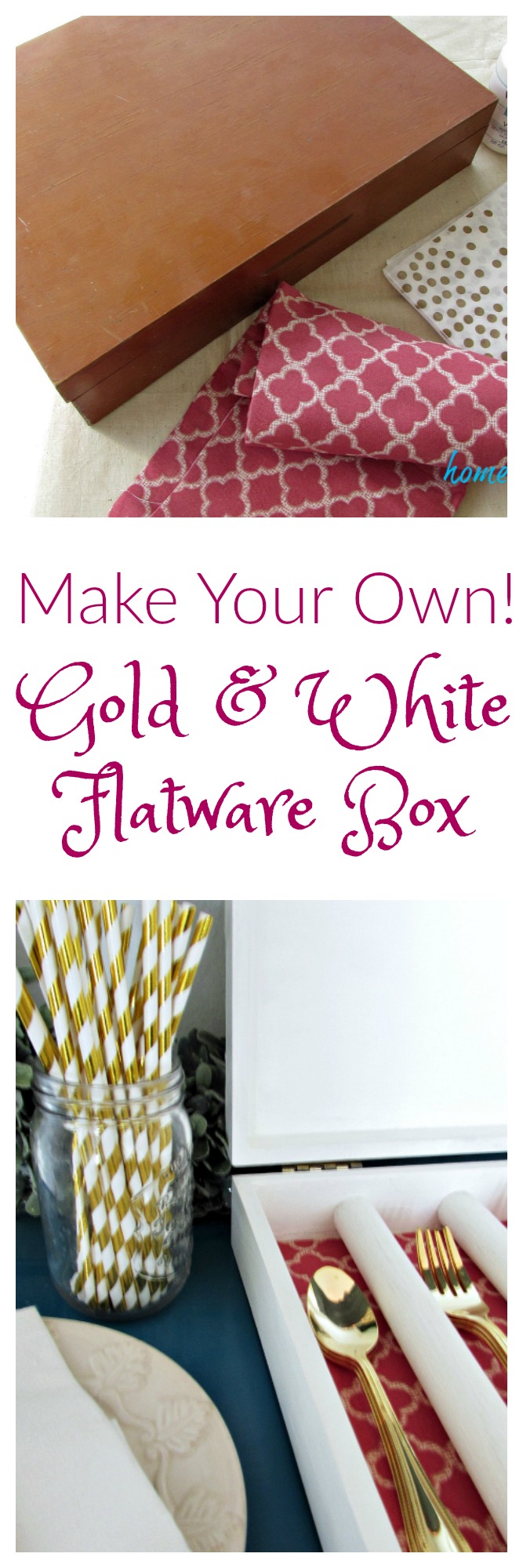 God and White Flatware Box Title
