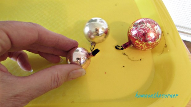 pink christmas ornament ribbon hangers