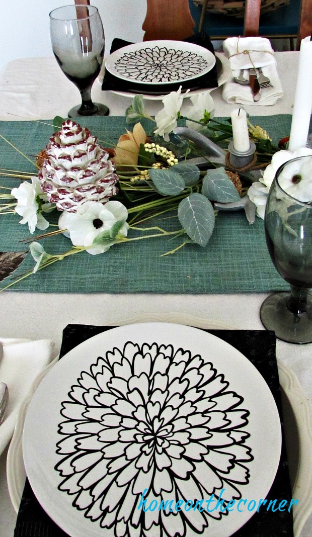 early fall dining room place setting