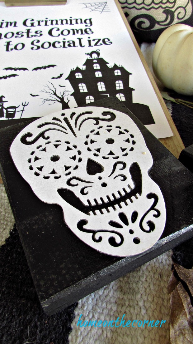 skull coasters with printable