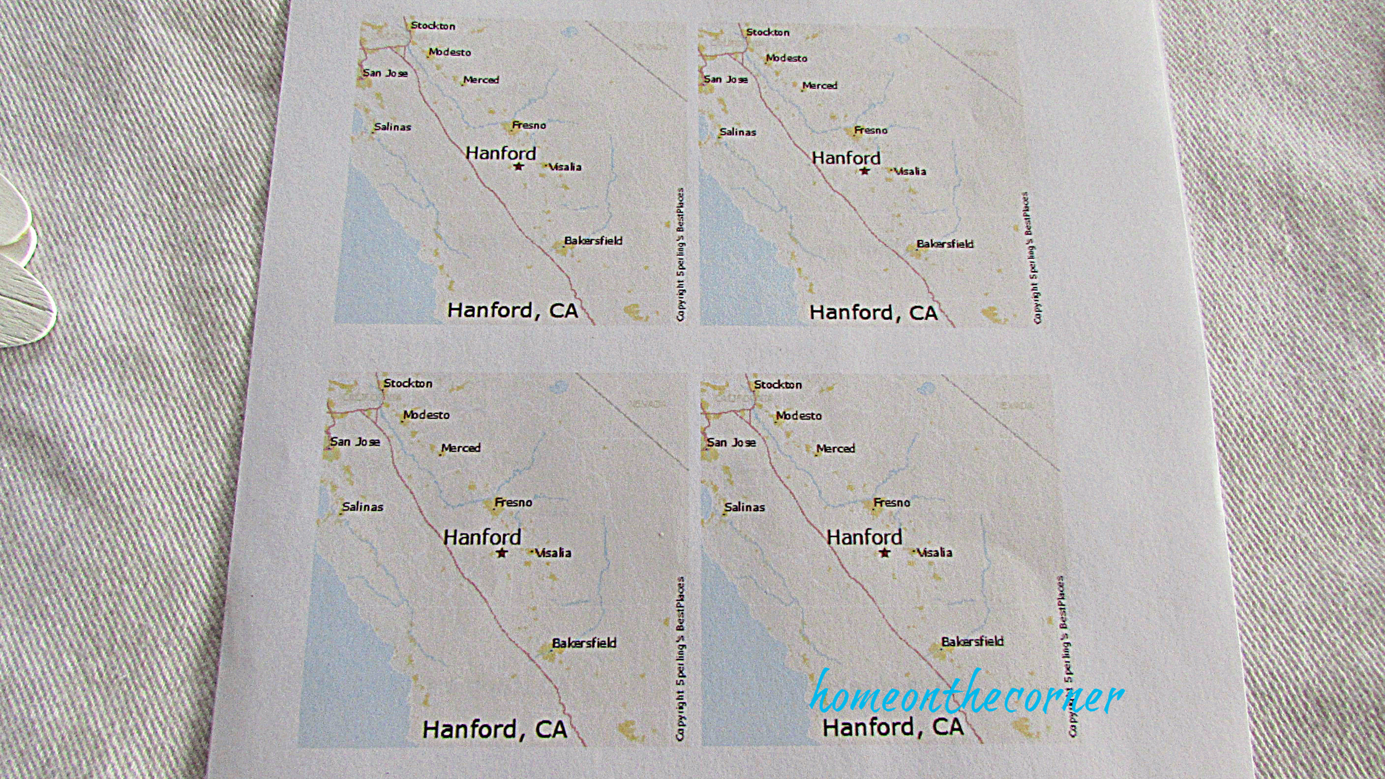 Map keychain city map