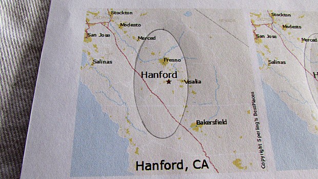 map key chain hometown circled