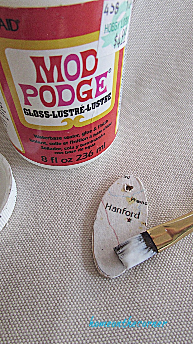 map key chain last coat of mod podge