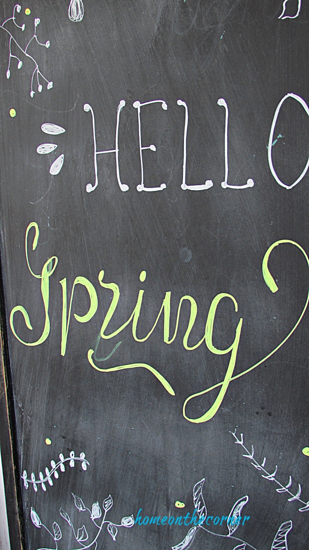 sprig porch spring chalkboard