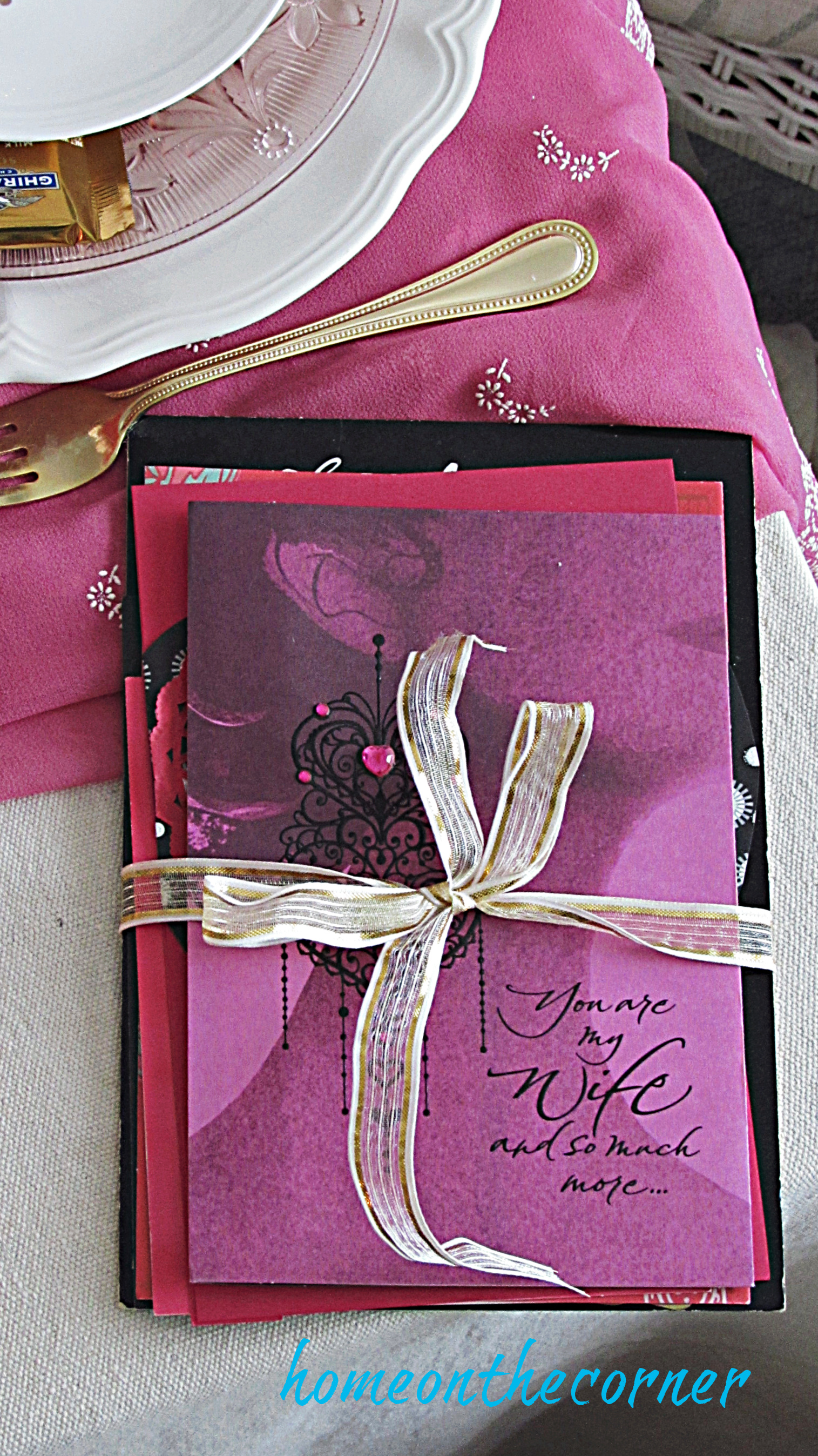 valentine tablescape love letters