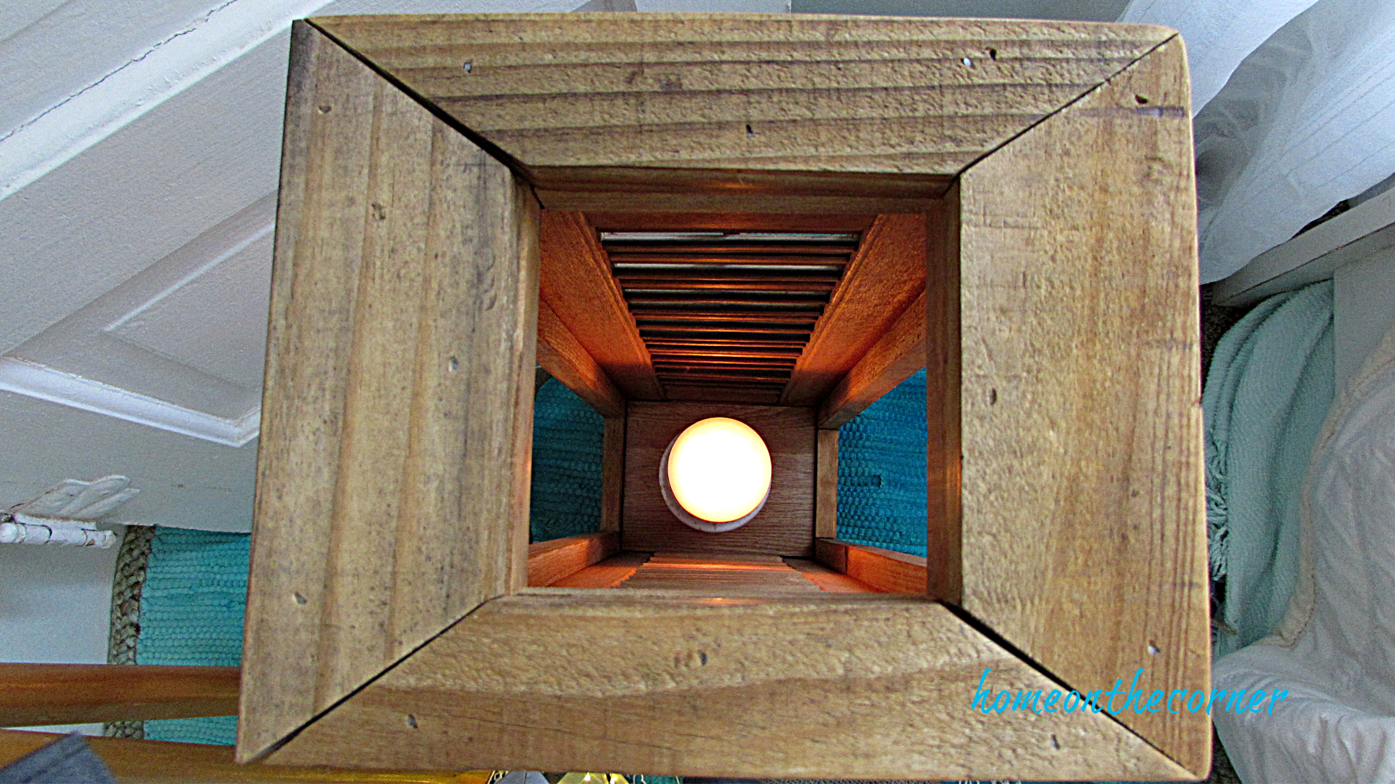 shutter lantern candle holder beaach style