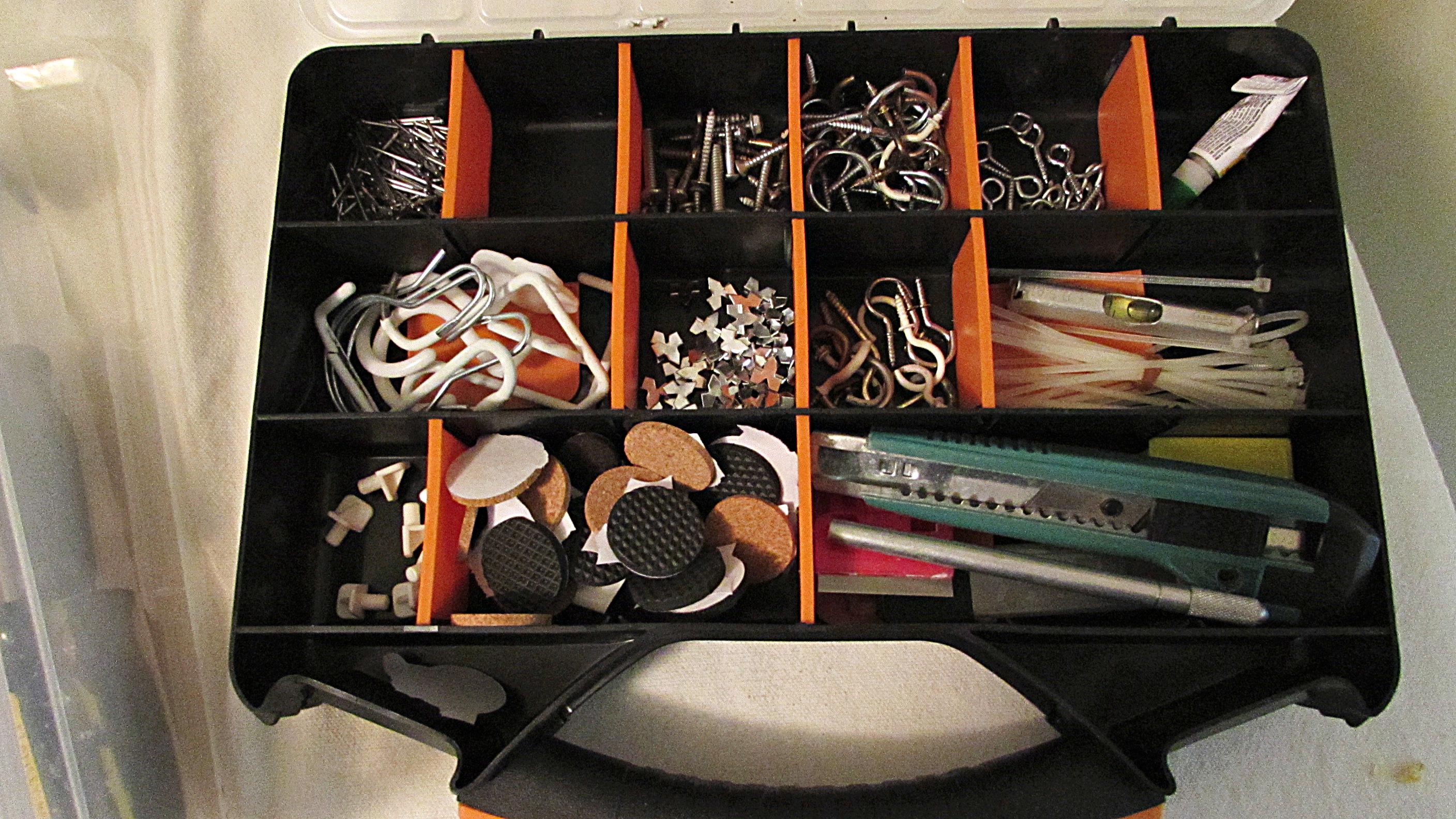 laundry room locker organization tool box