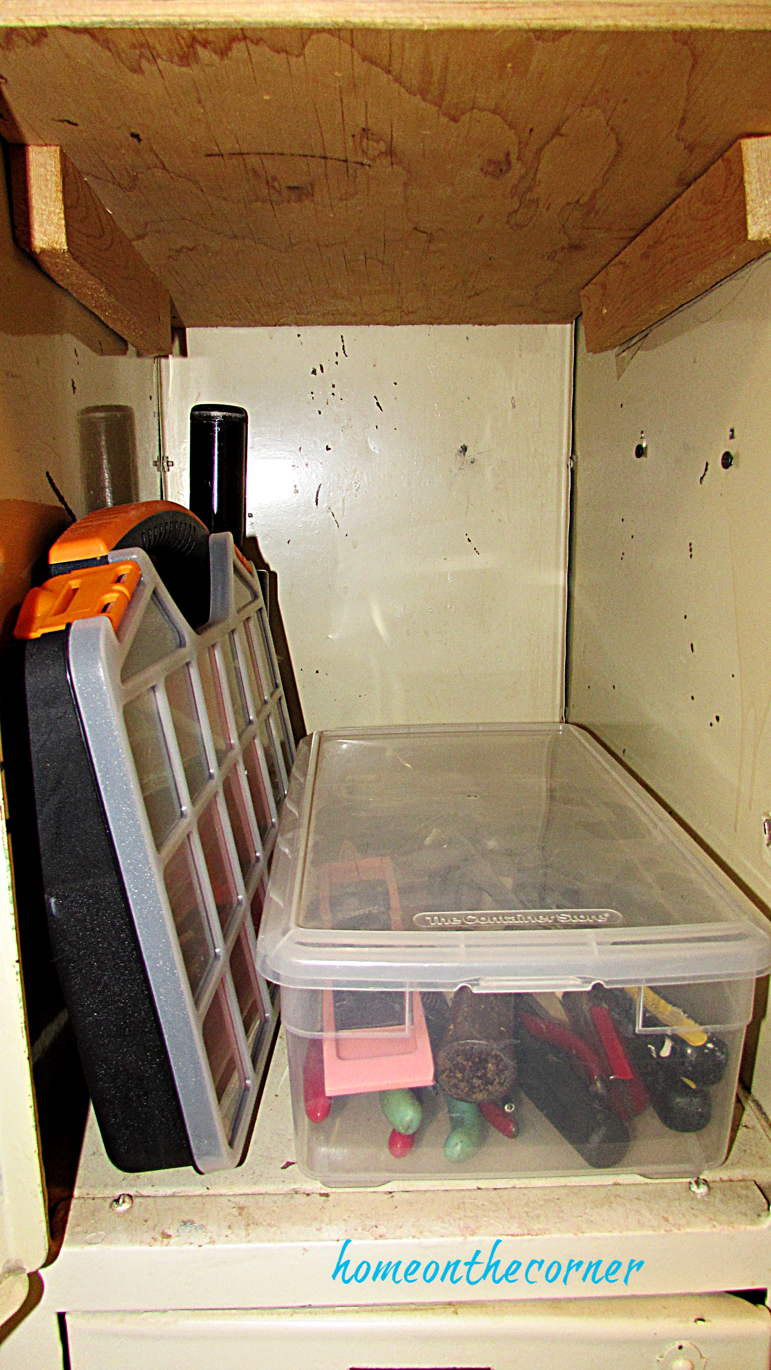 laundry room locker tool box organization