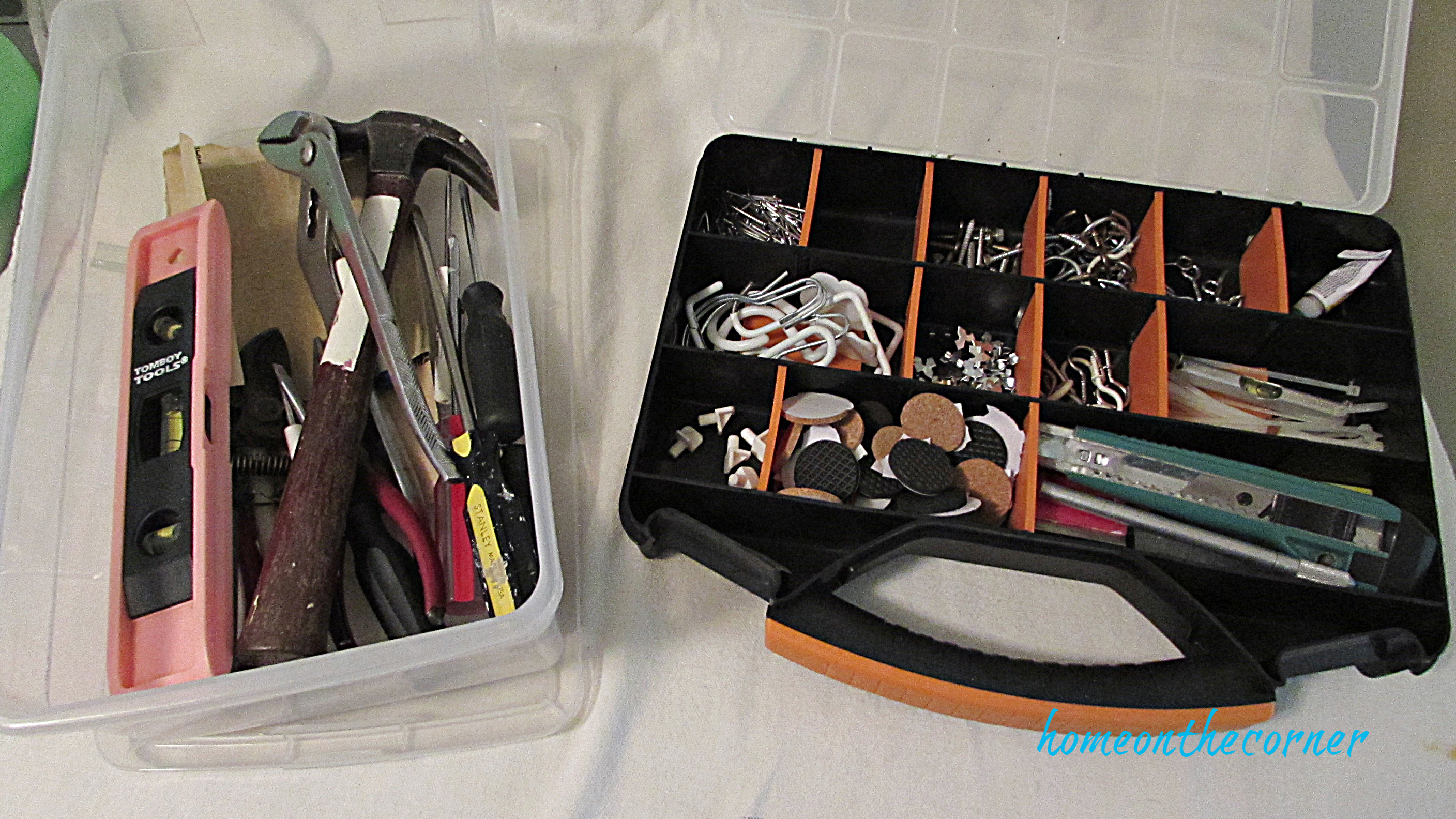 laundry room locker tools organization