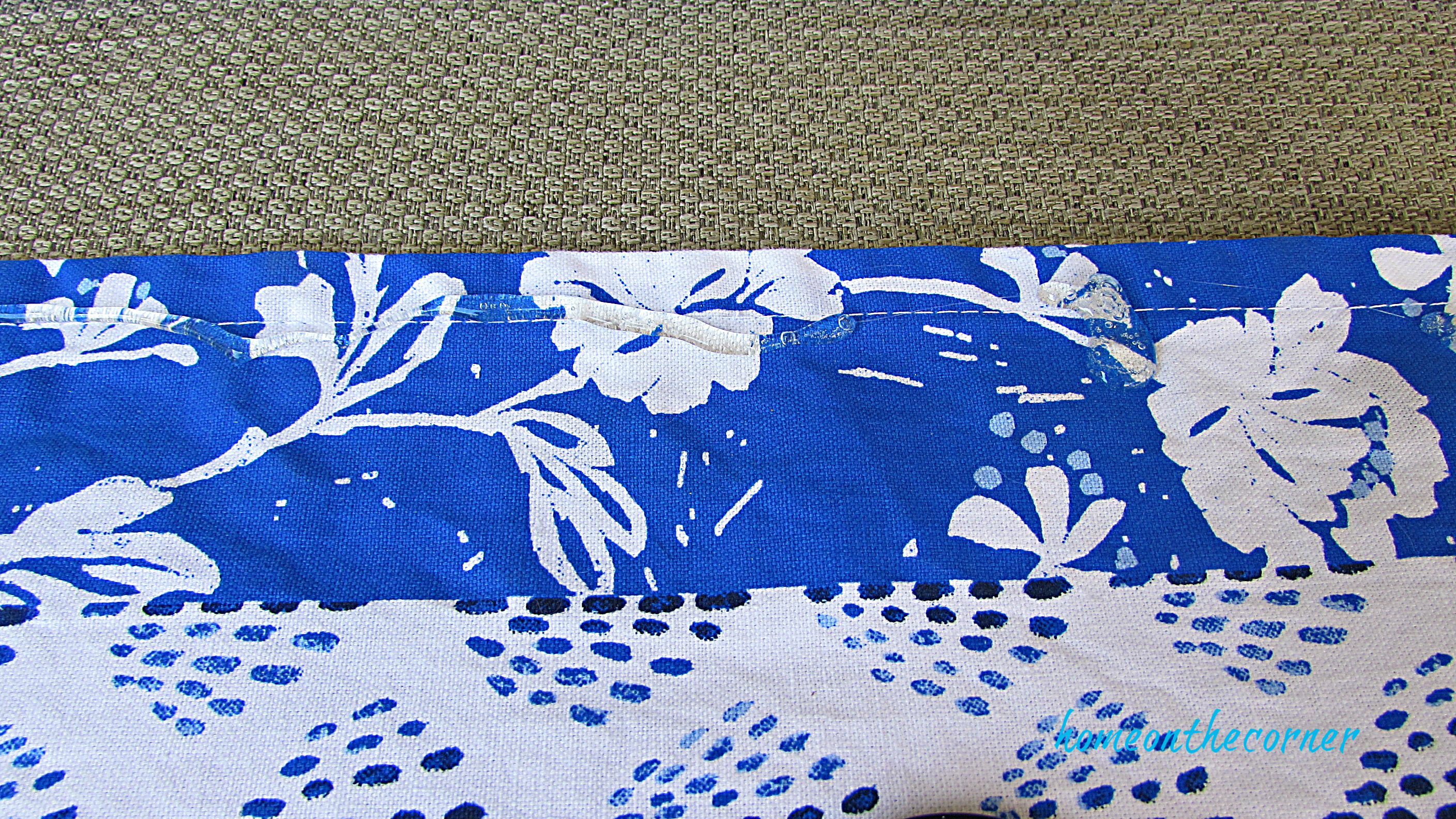 outdoor cushion chair cover hot glue