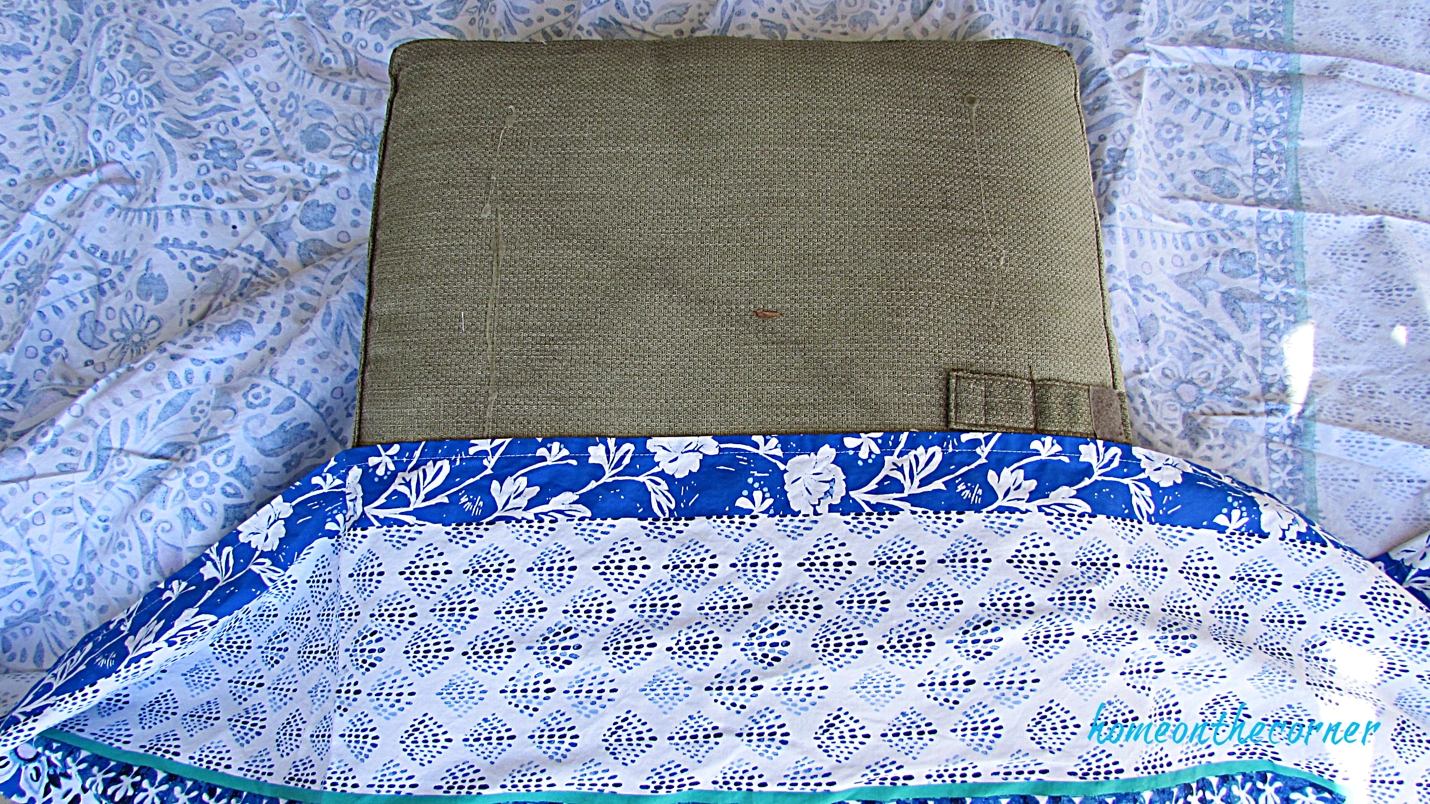 outdoor furniture hot glue fabric