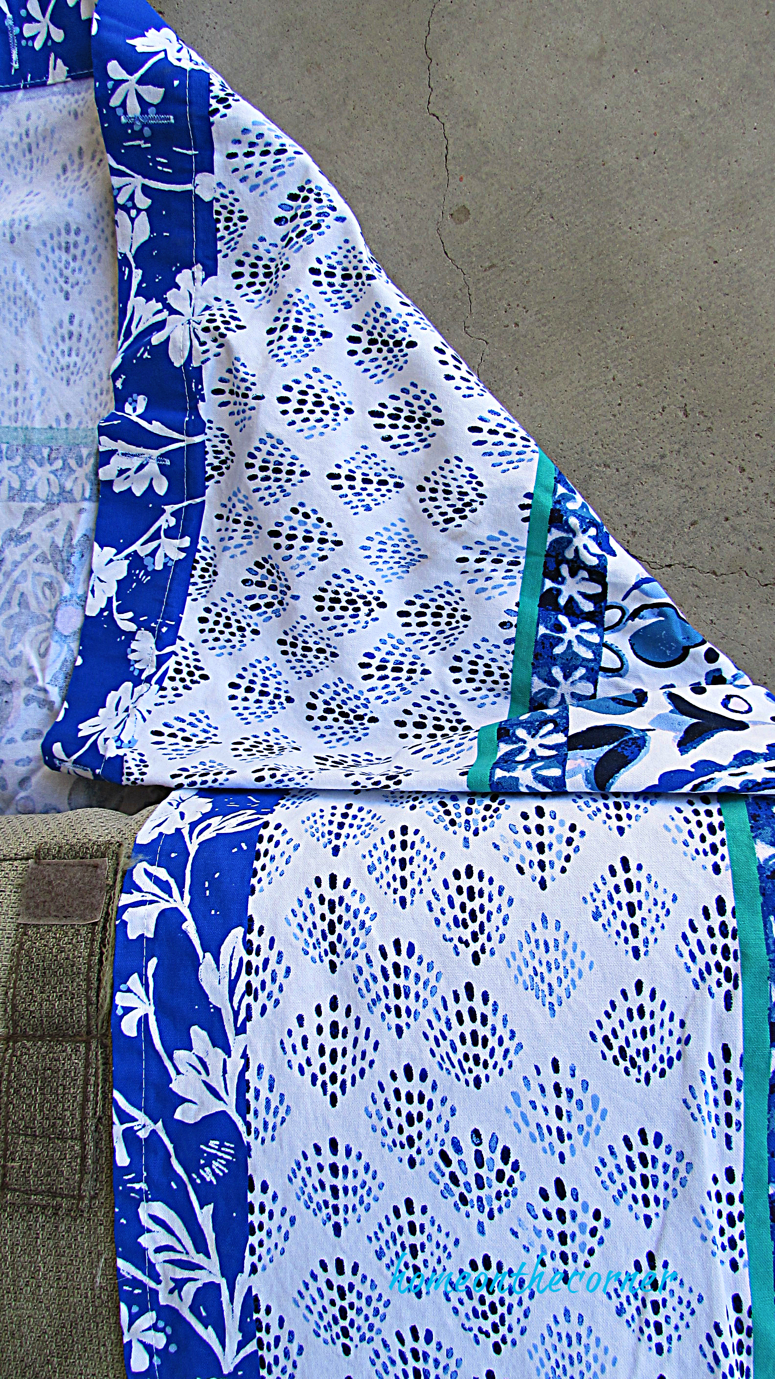 outdoor furniture makeover folded corner